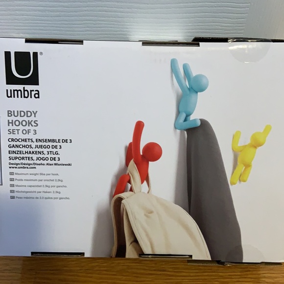 Umbra Buddy Hooks Set of 3 - Picture 4 of 5